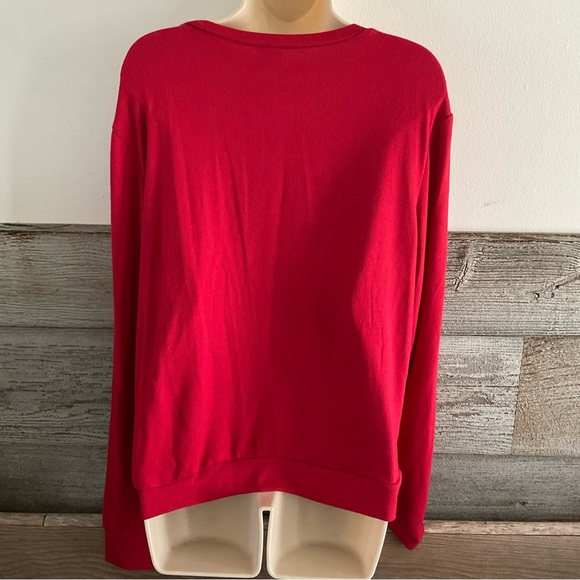 “Better Not Pout” Hello Mello Lounge Wear Sweater Size Large - Picture 4 of 5